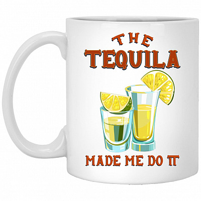 Tequila Mug, White, 11 oz. White Mug