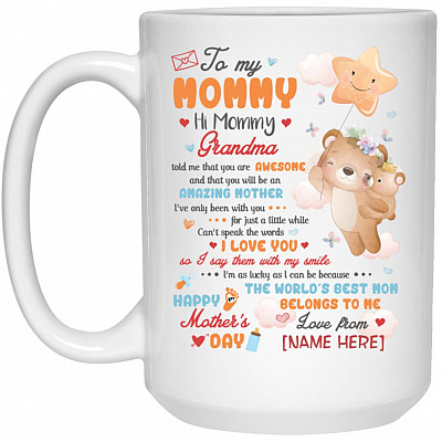 15 oz. White Mug