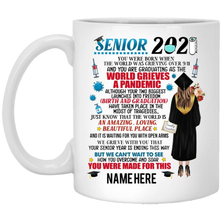 Personalized Class of 2021 mug, White, 11 oz. White Mug