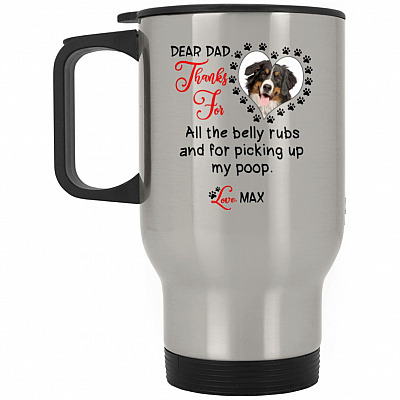 14 oz. Silver Travel Mug