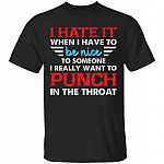 I hate it tshirt, Black, Unisex T-Shirt