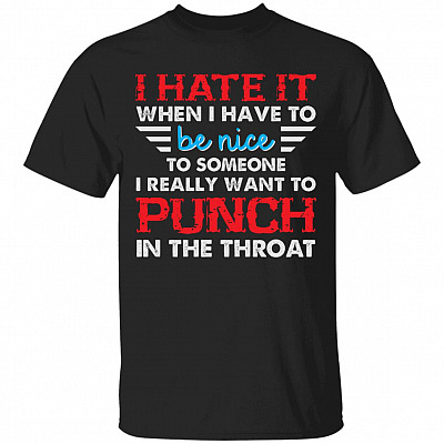 I hate it tshirt, Black, Unisex T-Shirt