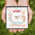Hi Mommy Grandma Told Me That You Are Awesome You Will Be Amazing Mother Interlocking Hearts Pendant Necklace Hi Mommy Grandma Told Me That You Are Awesome You Will Be Amazing Mother Interlocking Hearts Pendant Necklace