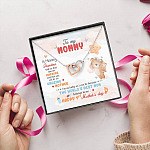 Hi Mommy Grandma Told Me That You Are Awesome You Will Be Amazing Mother Interlocking Hearts Pendant Necklace Hi Mommy Grandma Told Me That You Are Awesome You Will Be Amazing Mother Interlocking Hearts Pendant Necklace