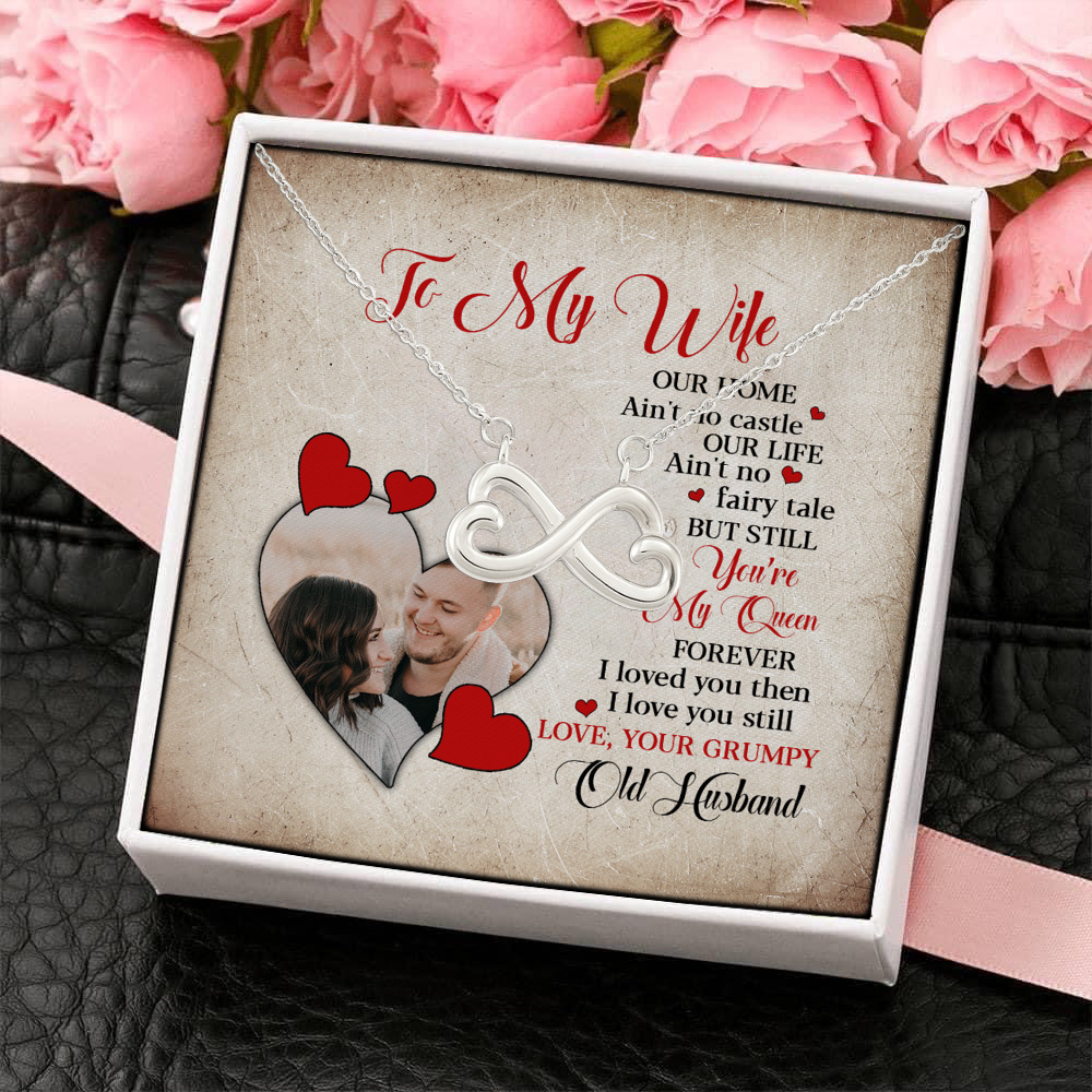 sample design Infinity Heart Necklace (Silver) 4