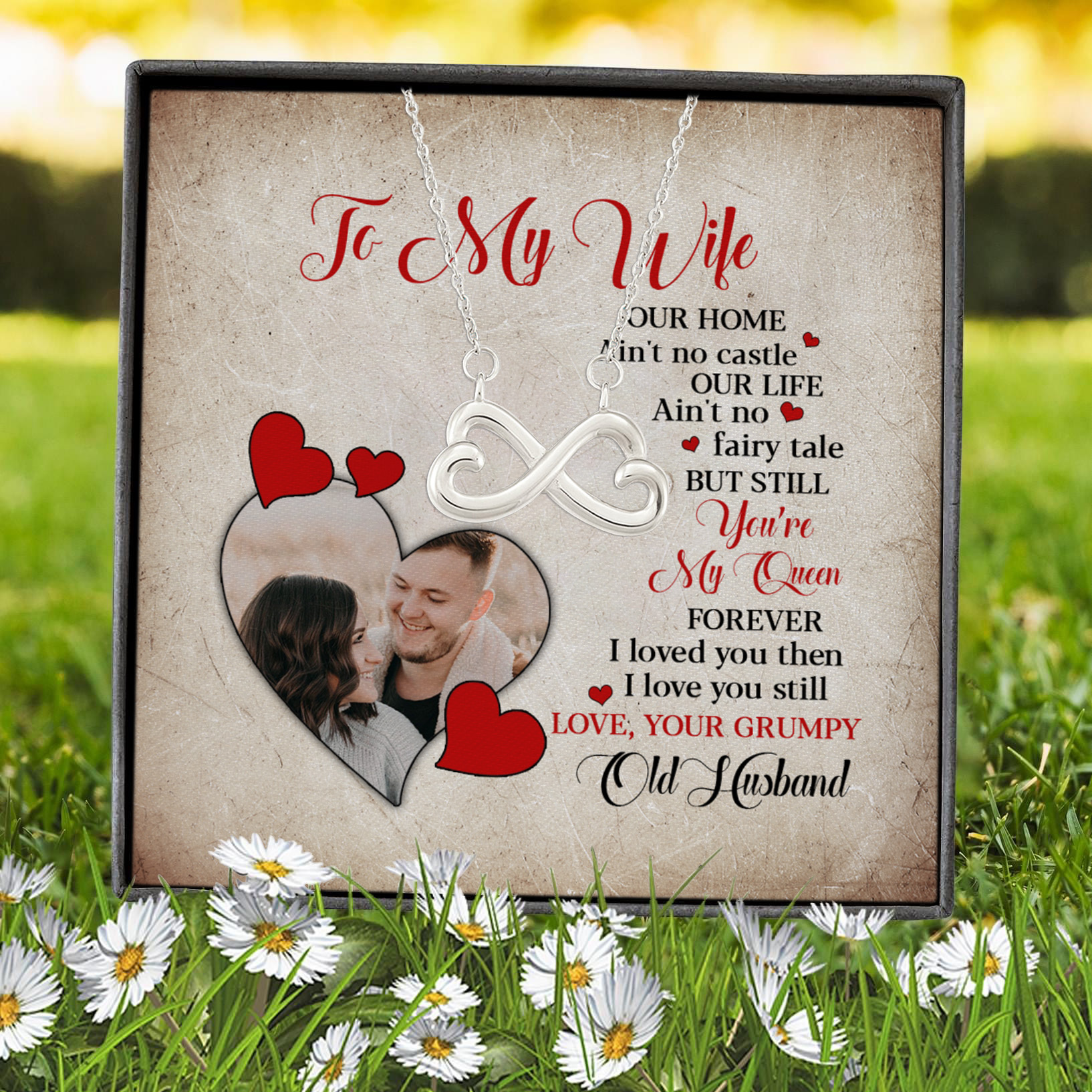 sample design Infinity Heart Necklace (Silver) 7