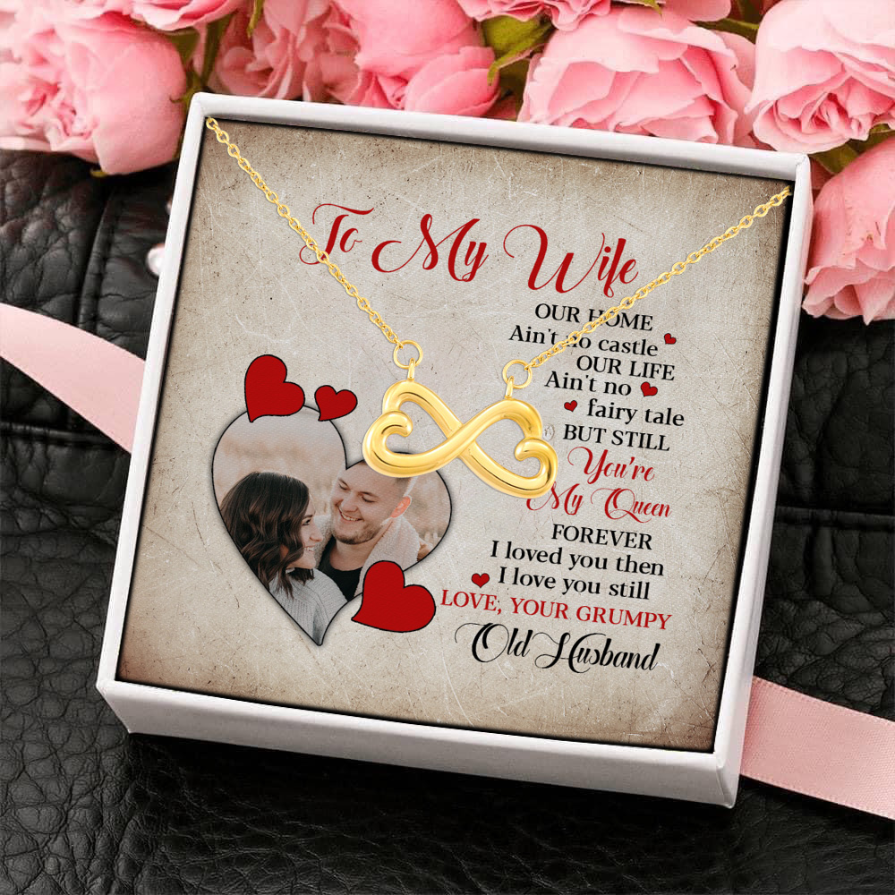 sample design Infinity Heart Necklace (Gold) 4