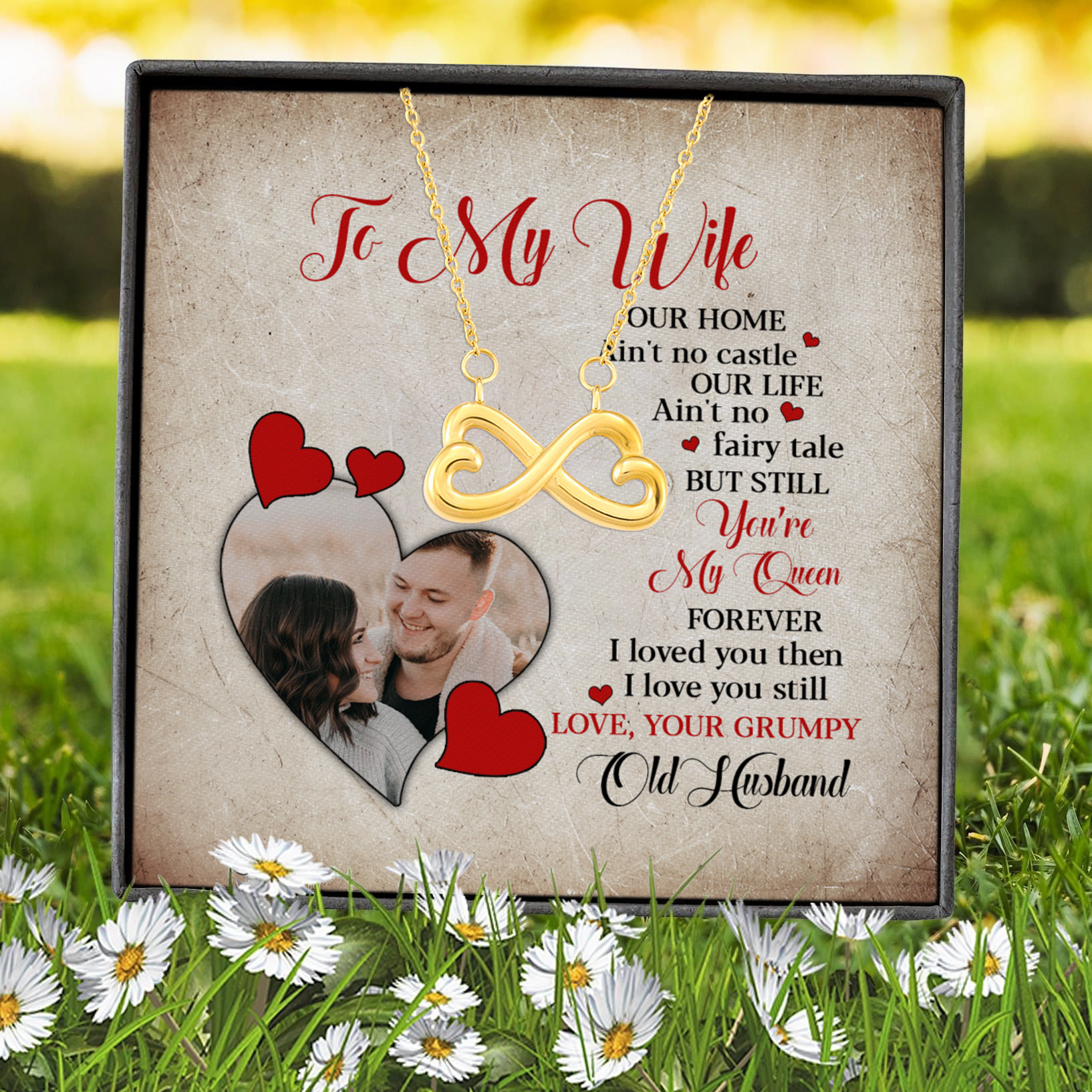 sample design Infinity Heart Necklace (Gold) 7