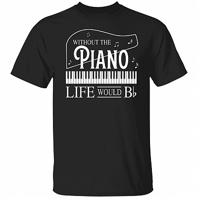 Without Pianos t, Black, Unisex T-Shirt
