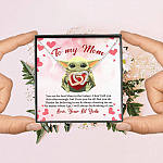 From Baby Yoda To My Mom You Are The Best Mom In The Galaxy Mother's Day Interlocking Hearts Pendant Necklace From Baby Yoda To My Mom You Are The Best Mom In The Galaxy Mother's Day Interlocking Hearts Pendant Necklace
