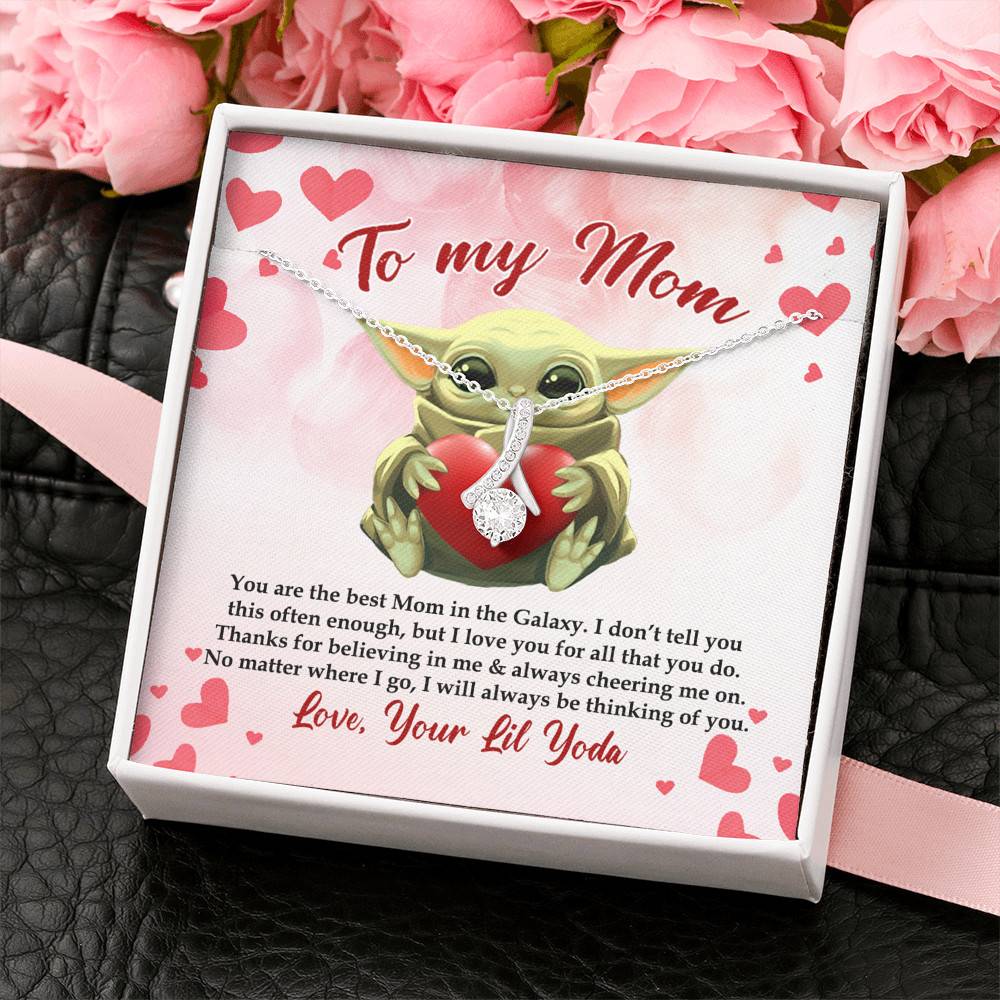 From Baby Yoda To My Mom You Are The Best Mom In The Galaxy Mother's Day Alluring Beauty Necklace From Baby Yoda To My Mom You Are The Best Mom In The Galaxy Mother's Day Alluring Beauty Necklace