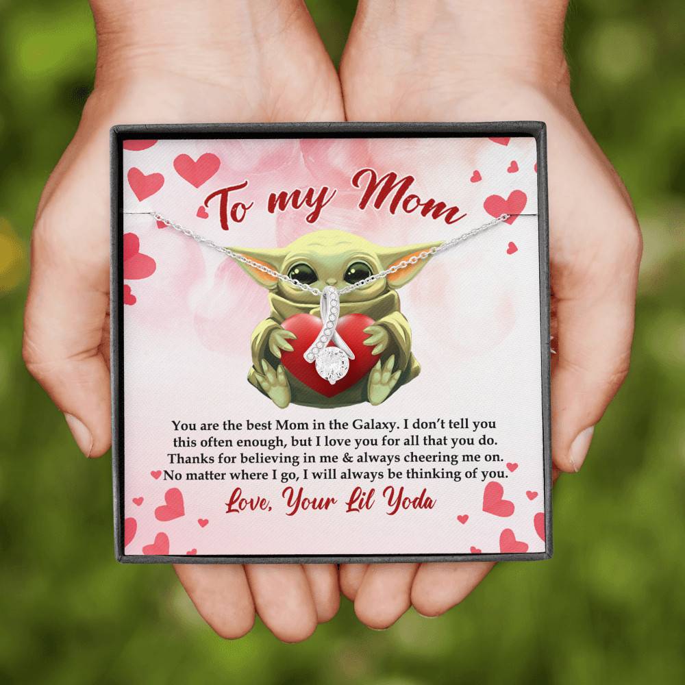 From Baby Yoda To My Mom You Are The Best Mom In The Galaxy Mother's Day Alluring Beauty Necklace From Baby Yoda To My Mom You Are The Best Mom In The Galaxy Mother's Day Alluring Beauty Necklace