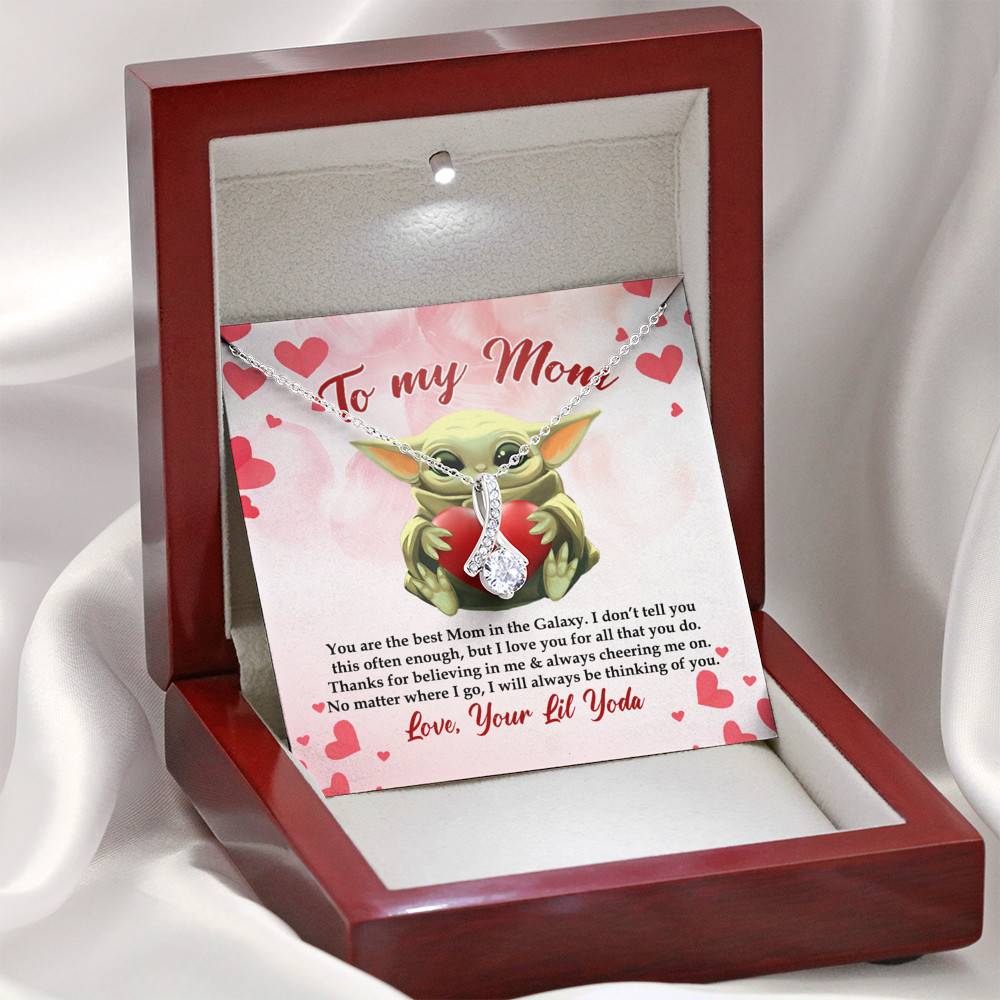 From Baby Yoda To My Mom You Are The Best Mom In The Galaxy Mother's Day Alluring Beauty Necklace From Baby Yoda To My Mom You Are The Best Mom In The Galaxy Mother's Day Alluring Beauty Necklace