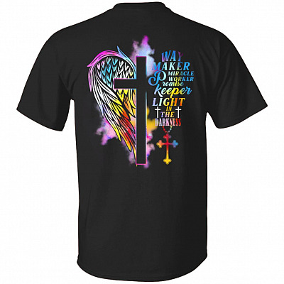 way maker BACK T, Black, Unisex T-Shirt