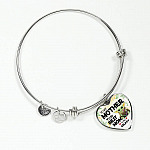 Baby Yoda To My Mother Yoda Best Mom In The Galaxy Happy Mother's Day Heart Pendant Necklace - Bangle