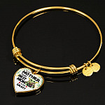 Baby Yoda To My Mother Yoda Best Mom In The Galaxy Happy Mother's Day Heart Pendant Necklace - Bangle
