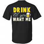 Drink1 Shirt, Black, Unisex T-Shirt