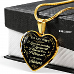 Husband To My Wife I Loved You Yesterday I Love You Still I Always Have I Always Will Heart Pendant Necklace