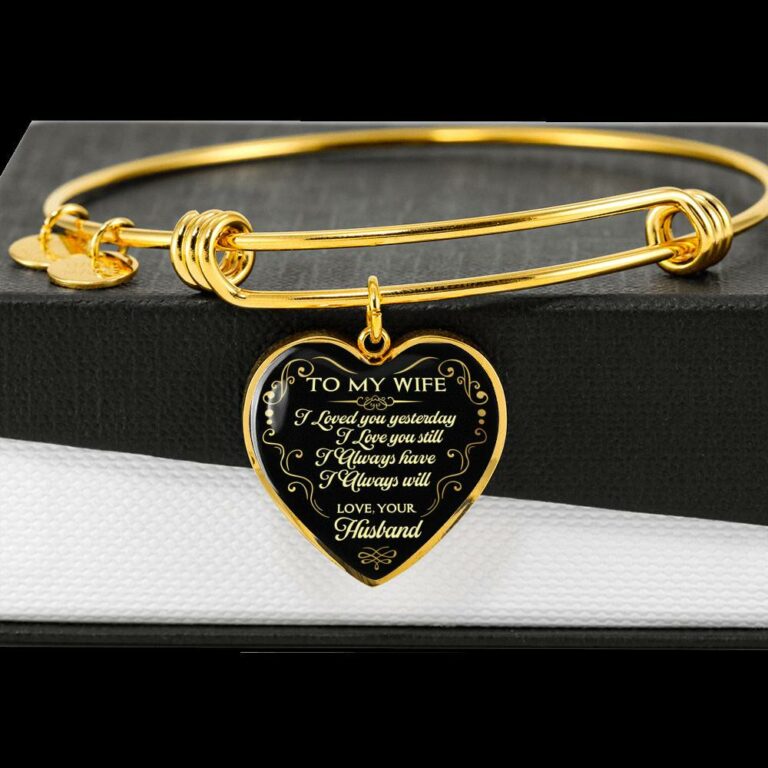 Husband To My Wife I Loved You Yesterday I Love You Still I Always Have I Always Will Heart Pendant Necklace