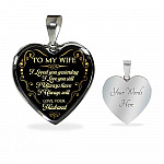 Husband To My Wife I Loved You Yesterday I Love You Still I Always Have I Always Will Heart Pendant Necklace