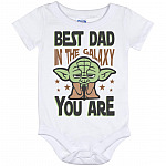 Baby Yoda Canvas, White, Baby Onesie - 12 Month