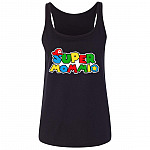 Super Mommio Mommy Mother, Black, Ladies Tank Top
