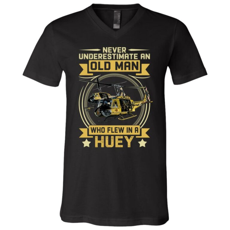 Never Underestimate Tshirt, Black, V-Neck T-Shirt