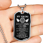 My Viking You Are My Favorite Viking I Love You To Valhalla and Back Your Shieldmaiden Dog Tag Pendant Necklace My Viking You Are My Favorite Viking I Love You To Valhalla and Back Your Shieldmaiden Dog Tag Pendant Necklace