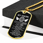 My Viking You Are My Favorite Viking I Love You To Valhalla and Back Your Shieldmaiden Dog Tag Pendant Necklace My Viking You Are My Favorite Viking I Love You To Valhalla and Back Your Shieldmaiden Dog Tag Pendant Necklace