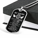 My Viking You Are My Favorite Viking I Love You To Valhalla and Back Your Shieldmaiden Dog Tag Pendant Necklace My Viking You Are My Favorite Viking I Love You To Valhalla and Back Your Shieldmaiden Dog Tag Pendant Necklace