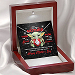 To My Mother Yoda One That Loved Me First Yoda Best Mom In The Galaxy Happy Mother's Day Alluring Beauty Necklace