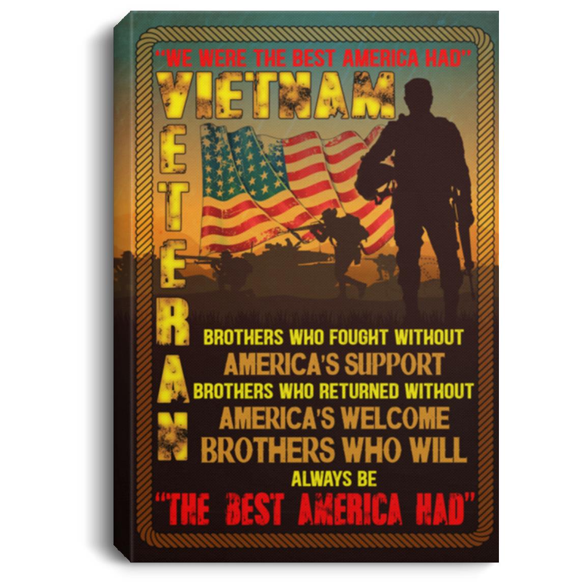 Proud Vietnam Canvas, White, 0.75'' Framed Canvas