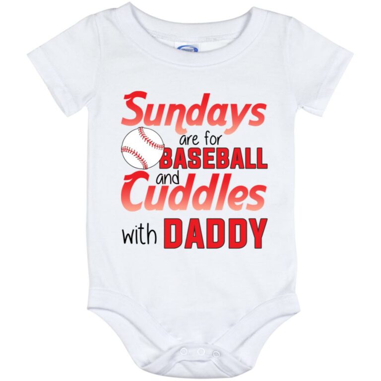 Baseball Onesie, White, Baby Onesie - 12 Month