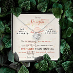 To Our Daughter We'll Always Be There for You from Mom and Dad You Are Amazing Love Knot Pendant Necklace