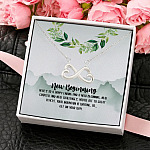 1N.New Beginning ( Message Card Necklace - Tương tự ) Infinity Heart Necklace (Silver) 4