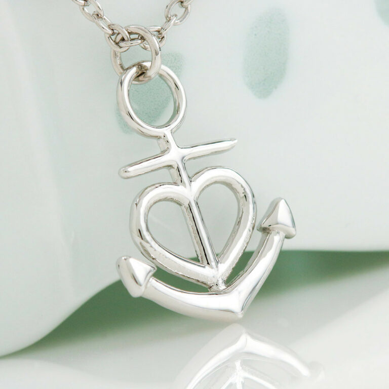 To The Mom Of A Brave Firefighter I Know The Worry Is Hard And We Don't See Each Other Anchor Necklace