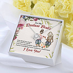 To My Badass Bestie You Drink You Cuss Too Much You're Everything I Want Love Knot Pendant Necklace