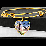 Be Still And Know That I Am God Heart Pendant Necklace