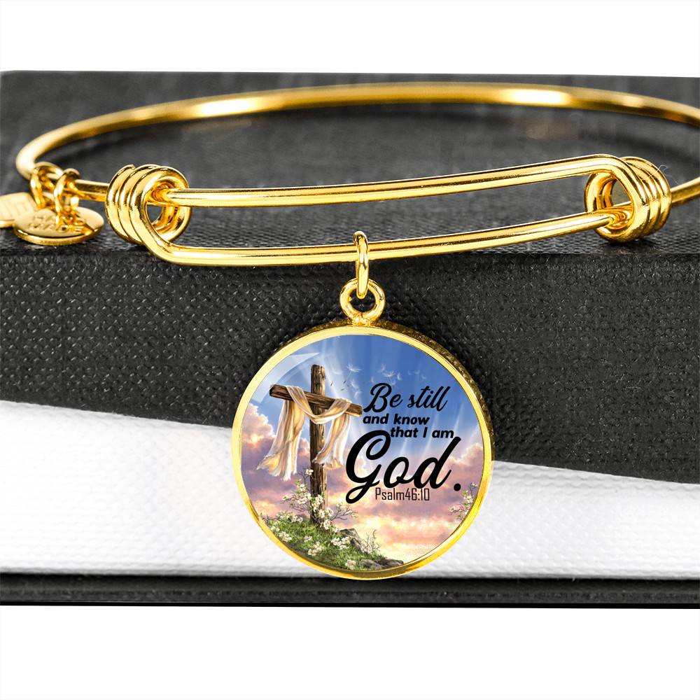 Be Still And Know That I Am God Circle Pendant Necklace Be Still And Know That I Am God Circle Pendant Necklace