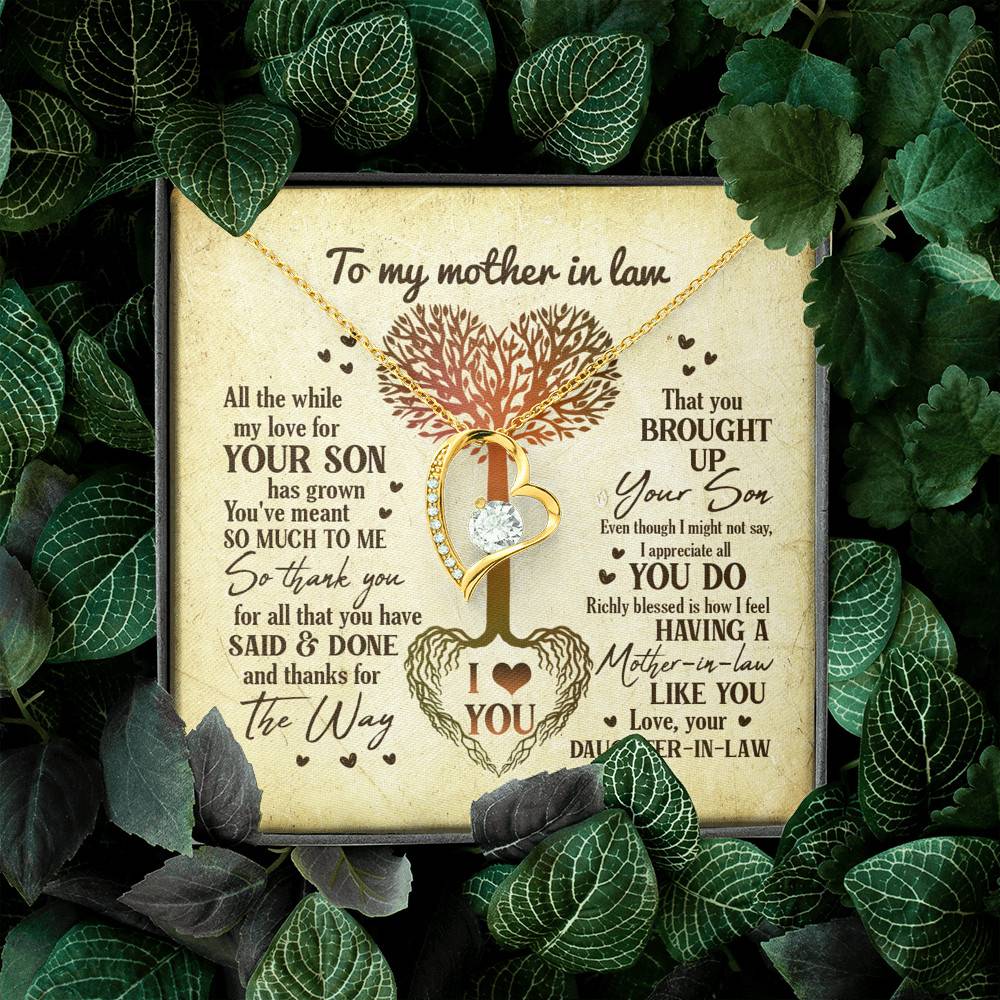 Heart Tree To My Mother In Law All The While My Love For Your Son Has Grown Forever Love Necklace Heart Tree To My Mother In Law All The While My Love For Your Son Has Grown Forever Love Necklace