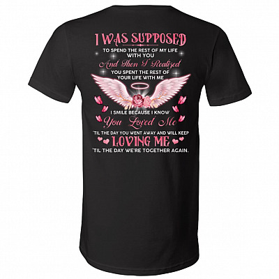I Was Supposed To Spend The Re, Black, V-Neck T-Shirt