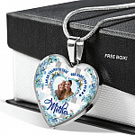 Personalized Photo I Am So Thankful That God Made You My Mother Heart Pendant Necklace - Bangle