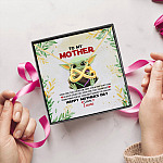 35 HG uu tien. To My Mom Yoda Baby Sample Design Infinity Heart Necklace (Gold) 5