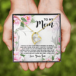 To My Mom I Know It's Not Easy for a Woman to Raise a Man No Way I Can Pay You Back Forever Love Pendant Necklace To My Mom I Know It's Not Easy for a Woman to Raise a Man No Way I Can Pay You Back Forever Love Pendant Necklace