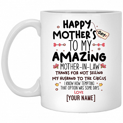 Personalized Happy MoMug, White, 11 oz. White Mug