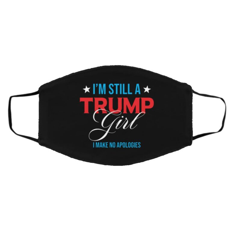 Trump Mask, Black, Cloth Face Cover – Medium/Large