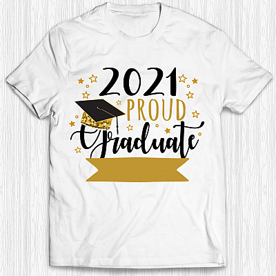 Alternative view of Personalized 2021 Proud Graduate Senior - Graduation Gift T-Shirt