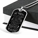 My Viking You Are My Favorite Viking You Are As Brave As Ragnar From Shieldmaiden Dog Tag Pendant Necklace