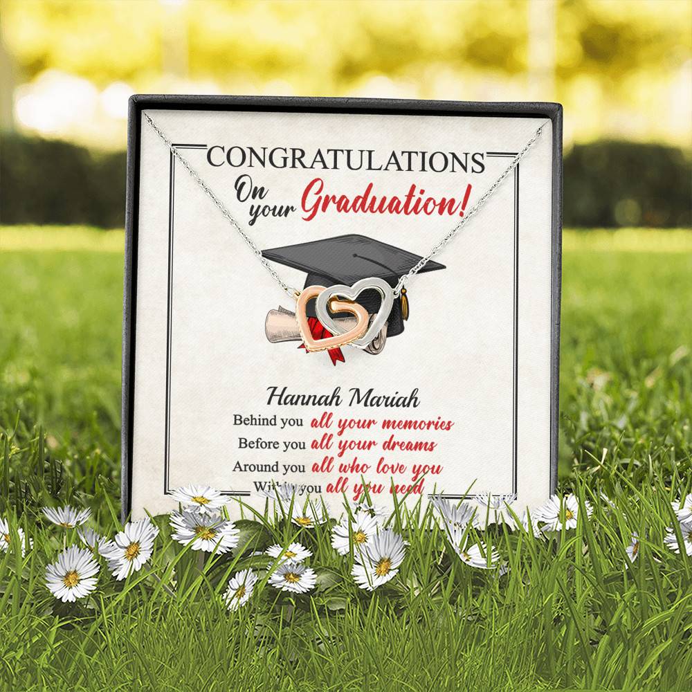 Personalized Congratulations Graduation Behind You All Your Memories Class Of 2021 Infinity Heart Necklace Personalized Congratulations Graduation Behind You All Your Memories Class Of 2021 Infinity Heart Necklace