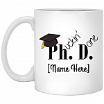 PhD Mug, White, 11 oz. White Mug PhD Mug, White, 11 oz. White Mug